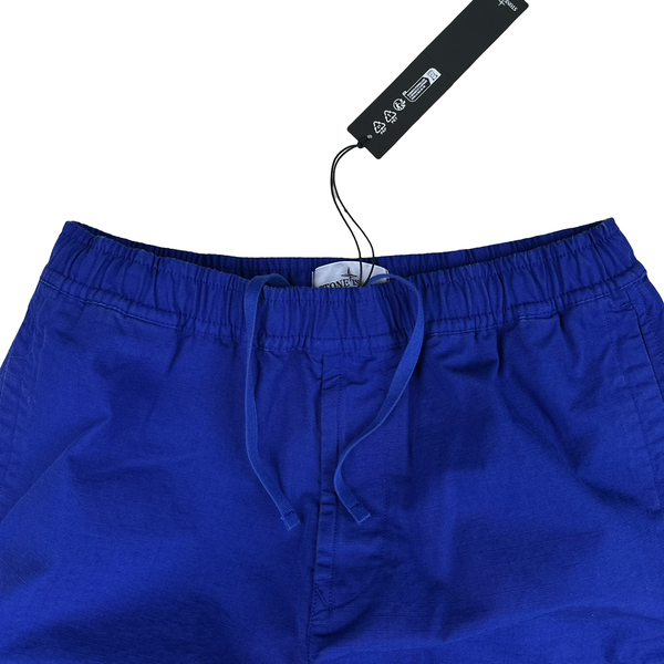 Stone Island 2023 Blue Ripstop LO Cotton Cargos - 33" & 38"