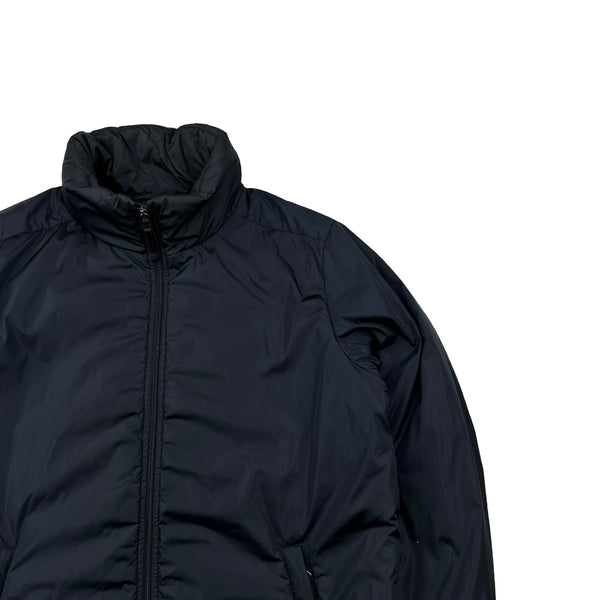 Prada Navy Nylon Black Label Padded Long Jacket - XL