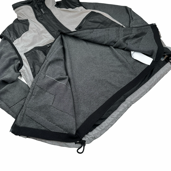 Stone Island Garment Dyed Plated Reflective With Mussola Gommata Jacket - Large