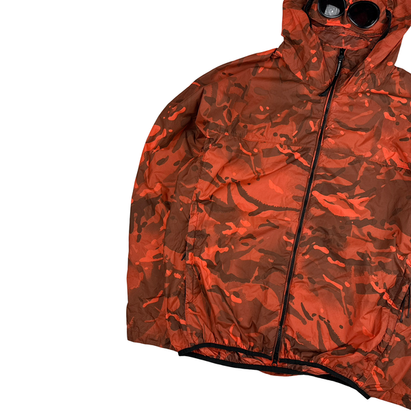CP Company Red Re Print Camo Goggle Hooded Jacket - 3XL