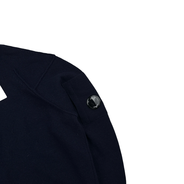 Stone Island 2002 Vintage Navy Cotton Knit - Large