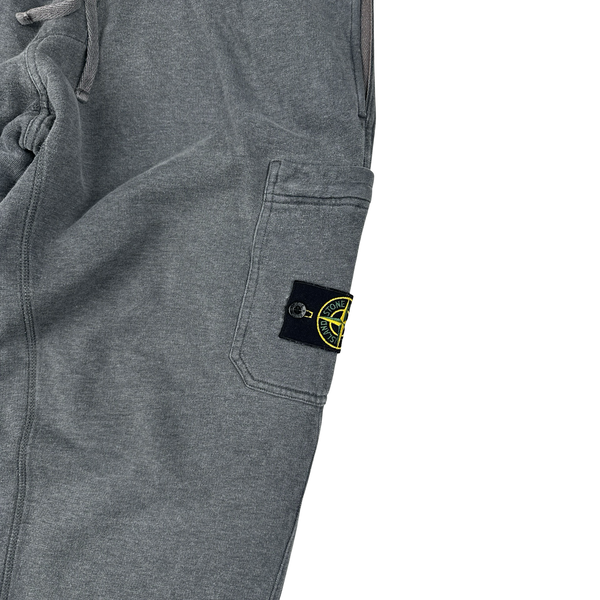 Stone Island Grey Cotton Cargo Trousers - XL