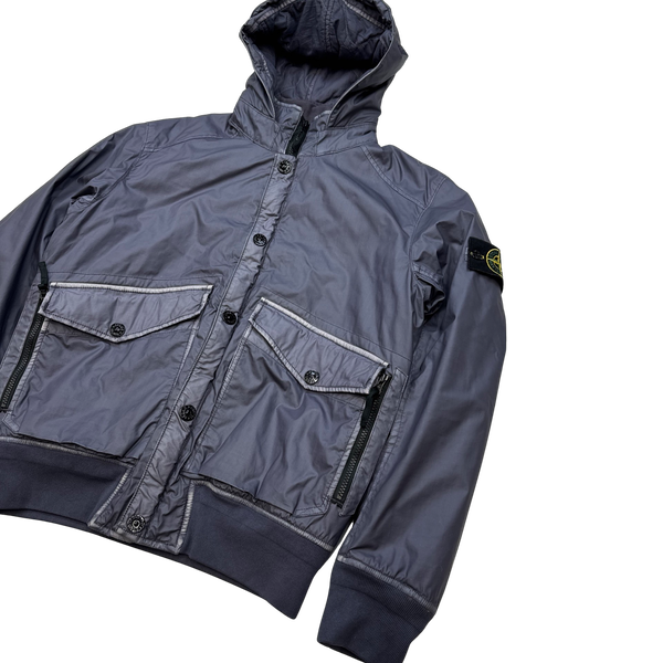 Stone Island 2015 Lavender Purple Mussola Gommata Quilted Jacket - Large