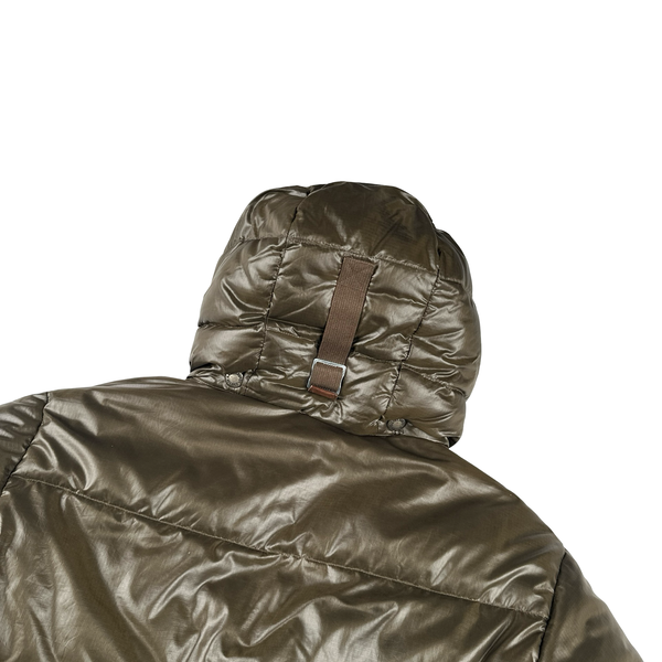 Ralph Lauren Brown Down Filled Hooded Puffer Jacket - Small