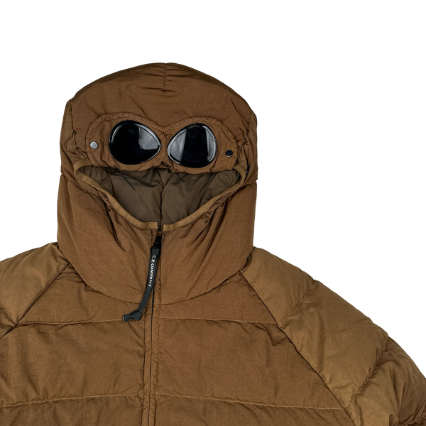 ジャケット・アウター C.P. COMPANY faded puffer jacket brown ジャケット・アウター C.P. COMPANY faded puffer jacket brown