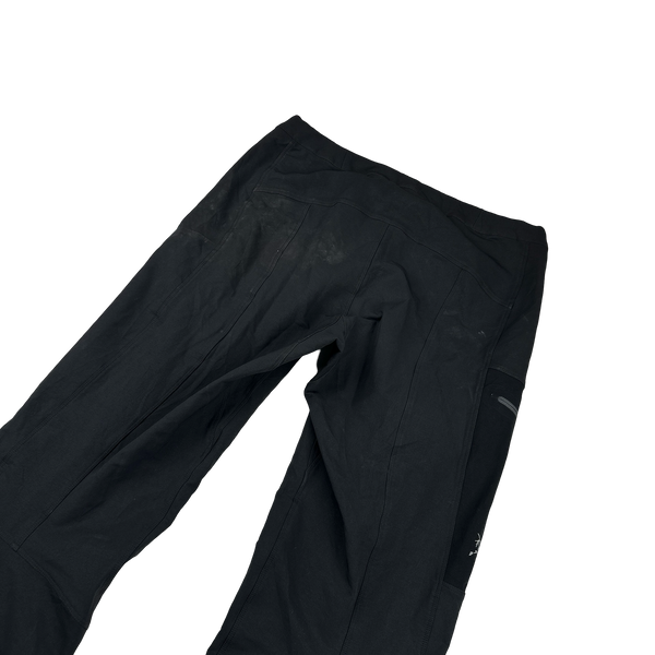 Arcteryx Black Waterproof Shell Cargo Hiking Trousers - Medium