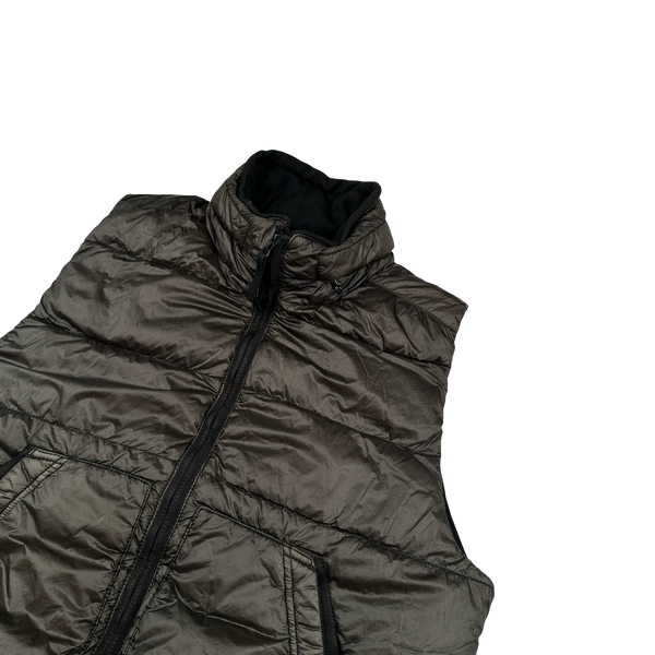 Stone Island 2012 Brown Garment Dyed 30th Anniversary Down Filled Gilet - Medium