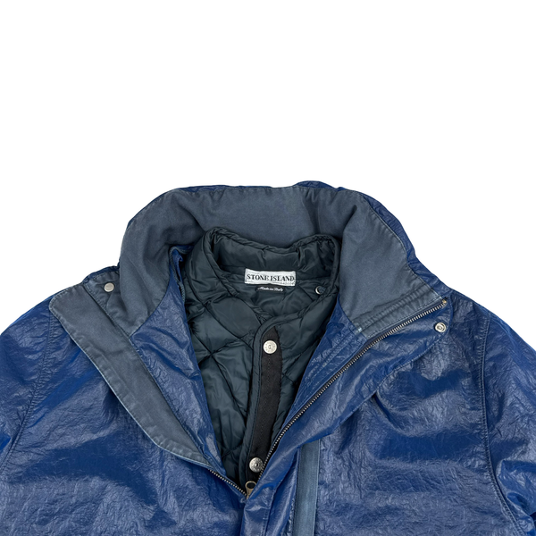 Stone Island Nylam Blue Vintage AW2000 Rare Dutch Rope Jacket - Large
