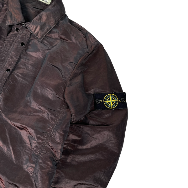 Stone Island 2016 Dark Red Weft Overshirt Medium Mat s Island