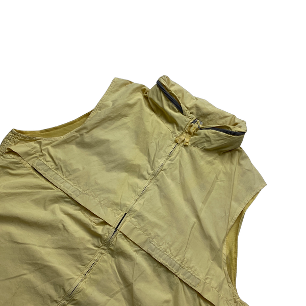 CP Company Lemon Yellow Lightweight Nylon Vest - Small