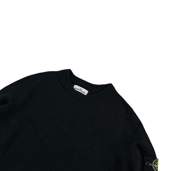 Stone Island 2018 Black Wool Crewneck Jumper - XL