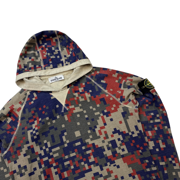 Stone Island Rare Reversible Digital Camo Hoodie - Medium