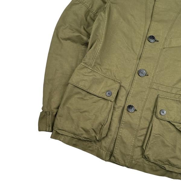 Stone Island 2009 Double Breasted Beige Jacket - Medium