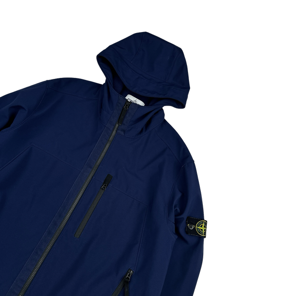 Stone Island 2018 Navy Blue Soft Shell R Jacket - 3XL