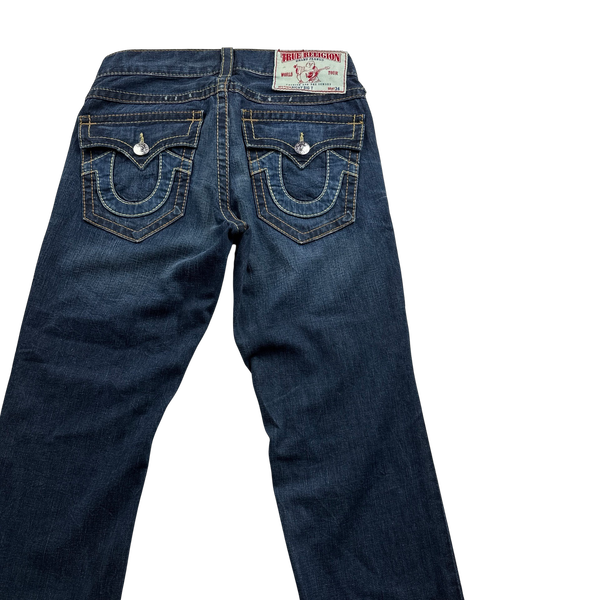 True Religion Ricky Big T Contrast Stich Denim Jeans - 34"