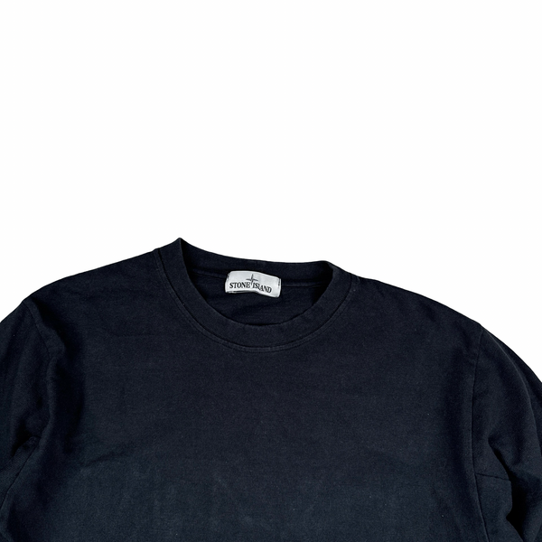 Stone Island 2016 Black Cotton Crewneck Jumper - XL