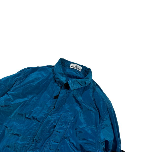 Stone Island 2018 Blue Nylon Metal Overshirt - XL