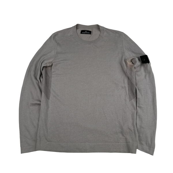 Stone Island 2017 Shadow Project Grey Cotton Crewneck Knit - Large