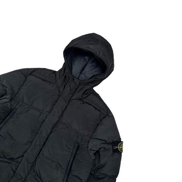 Stone Island 2021 Charcoal Nylon Metal Down Puffer Jacket - Small