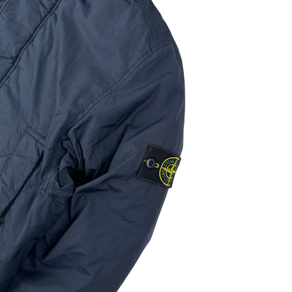 Stone Island Navy Naslan Down Puffer Jacket - Large