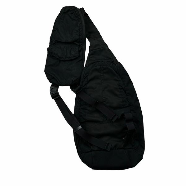Stone Island 2019 Black Nylon Patch Sling Bag