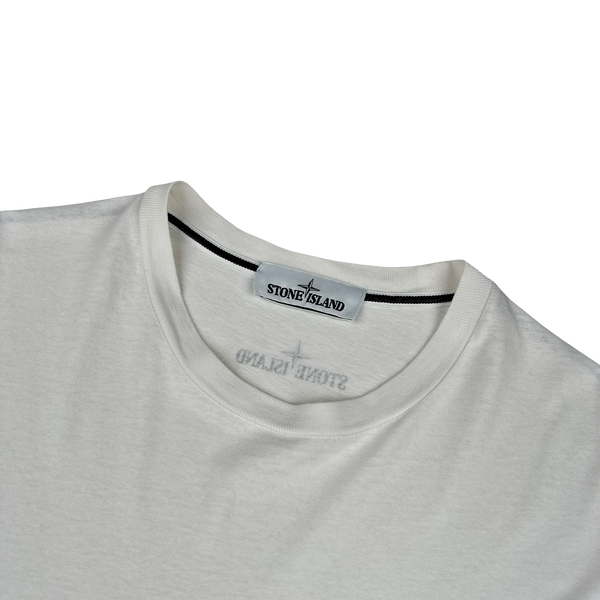 Stone Island Spellout Printed T Shirt - Medium