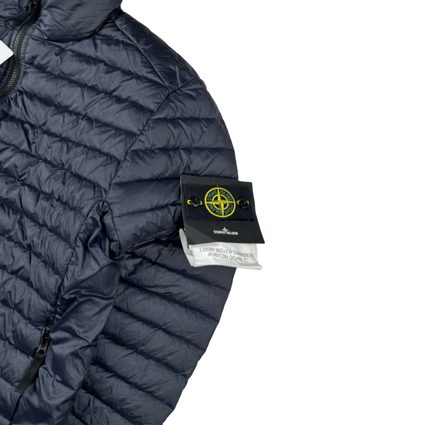 Stone Island 2022 Navy Loom Woven Chambers R Nylon Down TC Jacket - Medium