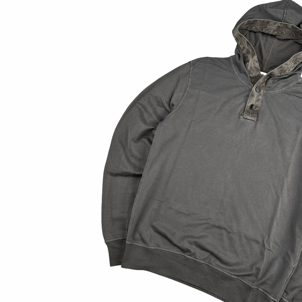 Stone Island 2013 Brown Cotton Pullover Hoodie - Medium
