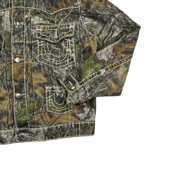 Supreme X True Religion Real Tree Camo Contrast Stitch Denim Jacket - Medium