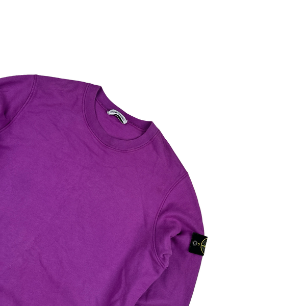 Stone Island 2021 Violet Crewneck Sweatshirt - Medium