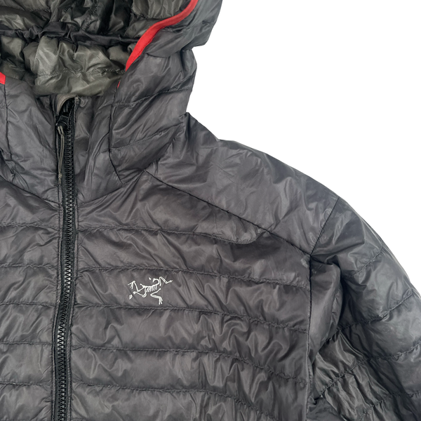 Arcteryx Black Cerium SL Down Filled Zipped Hooded Jacket - Small