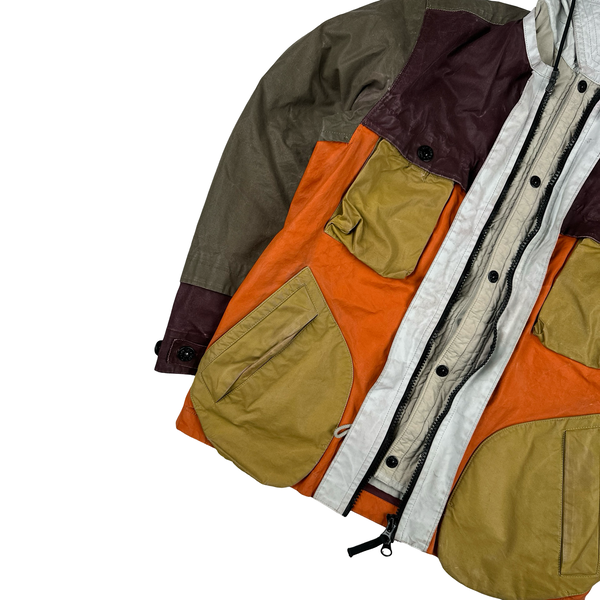 Stone Island 2019 Tela Placcata Bicolore Hooded Jacket - Small