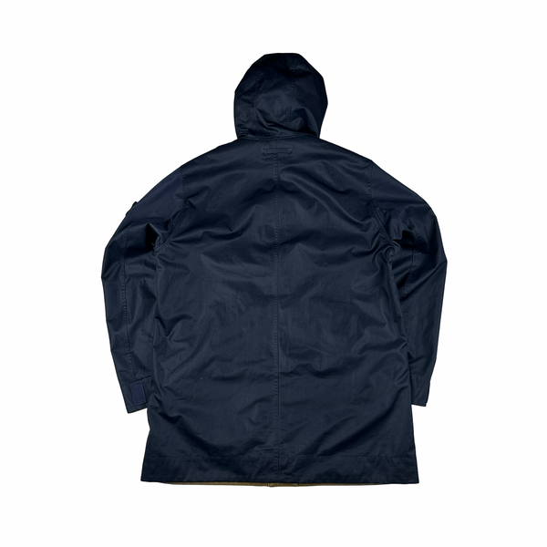 Stone Island 2009 Navy/Brown Reversable Hooded Zipped Jacket - XXL