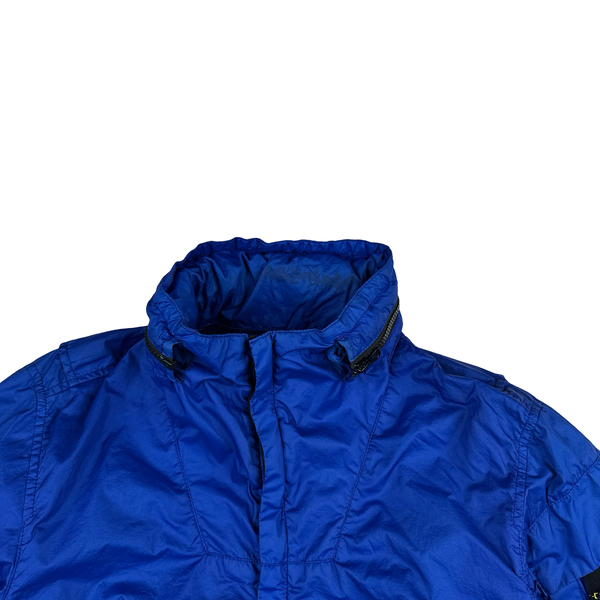 Stone Island 2021 Electric Blue Membrana TC 3L Rain Jacket - Small