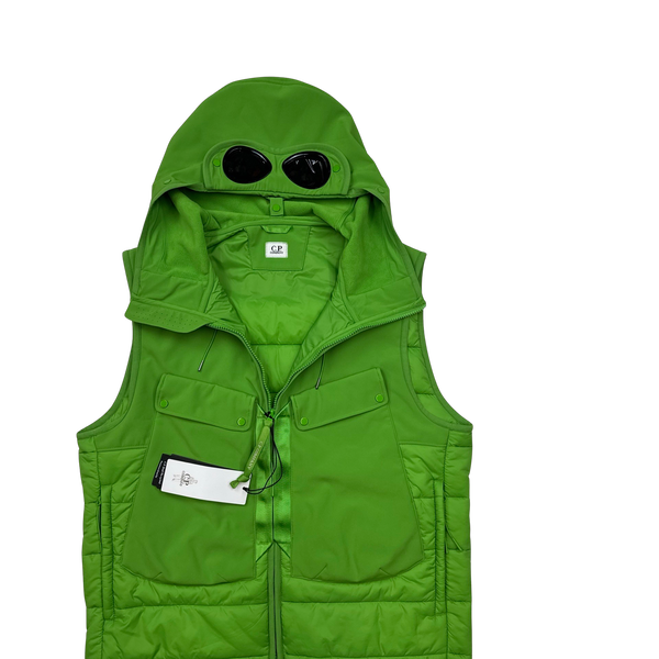CP Company Shell R Green Goggle Gilet - XL