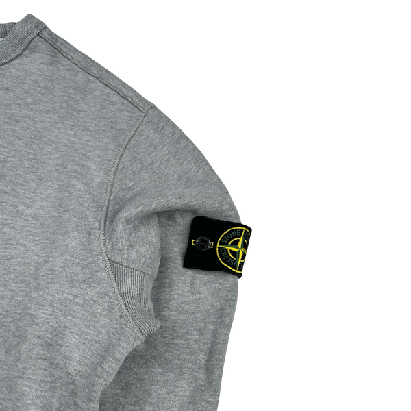 Stone Island 2019 Light Grey Cotton Crewneck - Medium