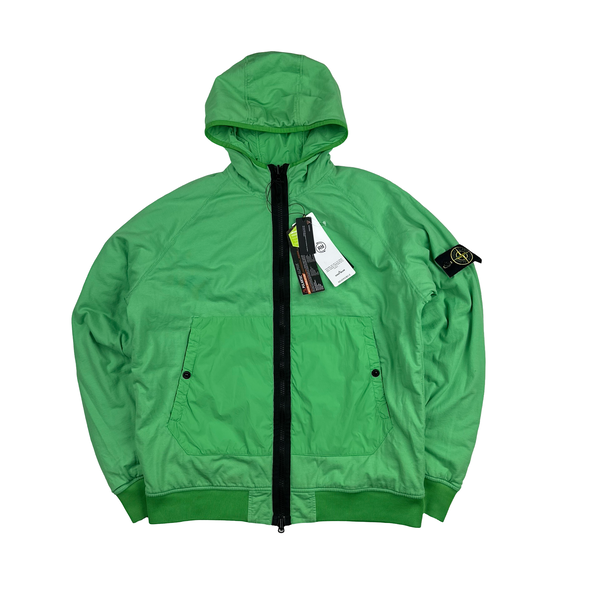 Stone Island 2022 Apple Green Comfort Tech Composite Reversible Polartec Jacket - XL