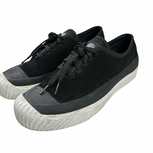 Stone Island x Diemme Black Leather Trainers - UK 10.5