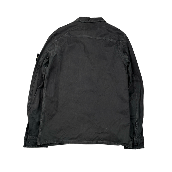 Stone Island 2016 Charcoal Grey Zipped Overshirt - Medium