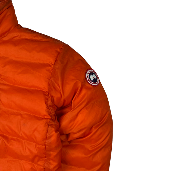 Canada Goose Lodge Down Filled Orange Lightweight Puffer Jacket - Medium
