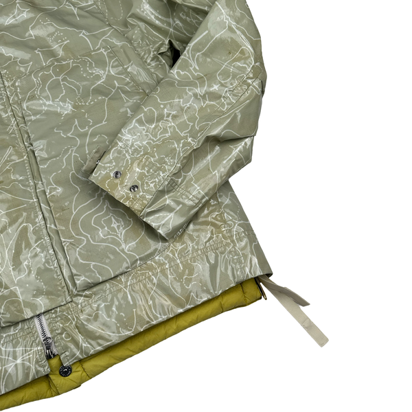 Stone Island Shadow Project Yellow Lining Glass Poplin Double Face Print Jacket - Medium
