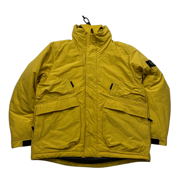 Stone Island Yellow Micro Reps Primaloft Lined Jacket XXL