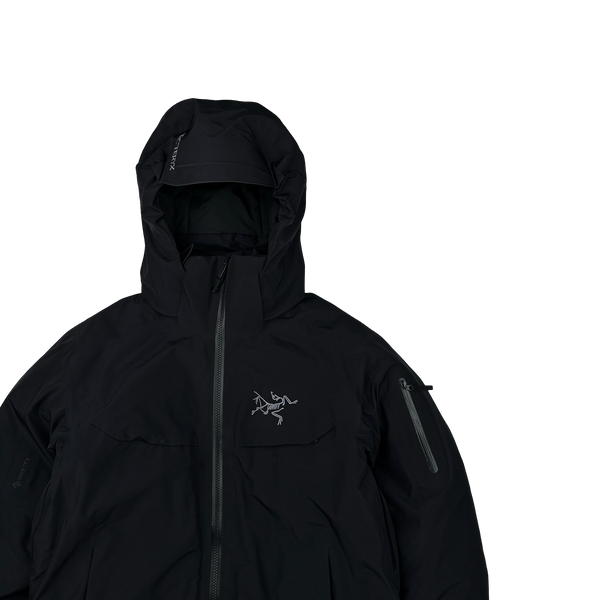 Arcteryx Black Macai Down Filled Gore-Tex Drop Hood Jacket - Medium