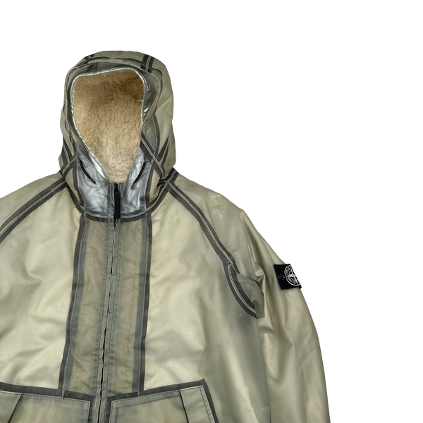 Stone Island 2015 Sherling Lined Poly Cover Jacket - XL
