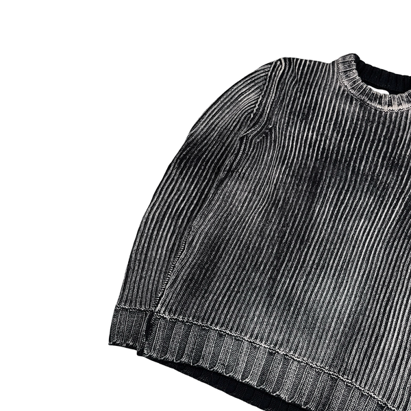 Stone Island 2018 Black Frost Wool Knit Jumper - XL