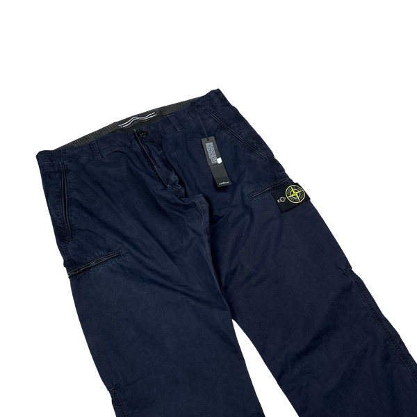 Stone Island 2012 Navy Blue Straight Fit Cargo Trousers - 38"