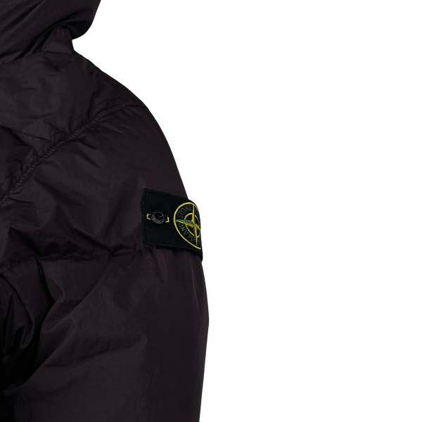 Stone Island 2023 Plum Garment Dyed Crinkle Reps Down Puffer - Large