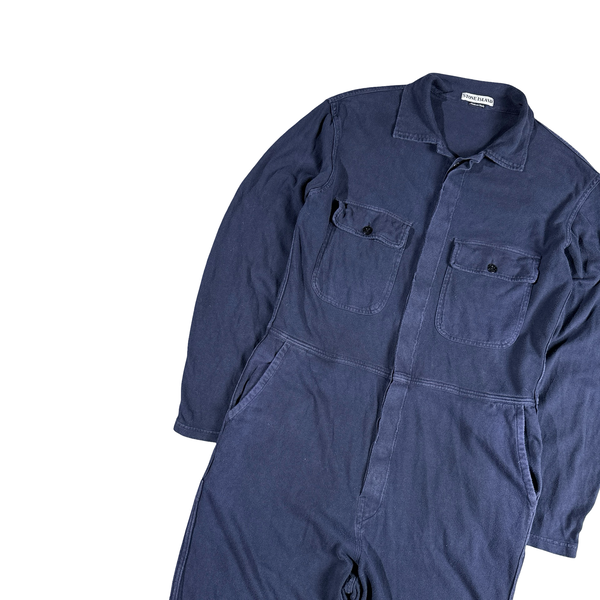 Stone Island 1998 Vintage Navy Cotton Boiler Suit - Medium