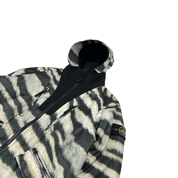 Stone Island 2018 White Tiger Camo 50 Fili Primaloft Jacket  - Large