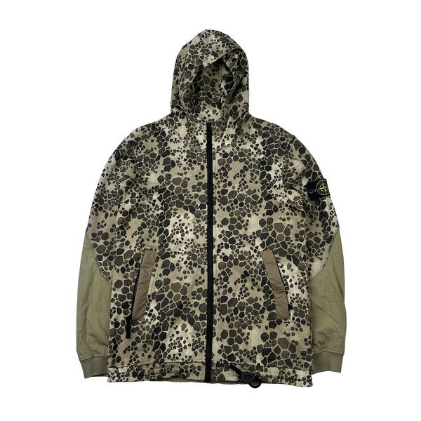 Stone Island 2018 Alligator Camo Zipped Hoodie - Medium